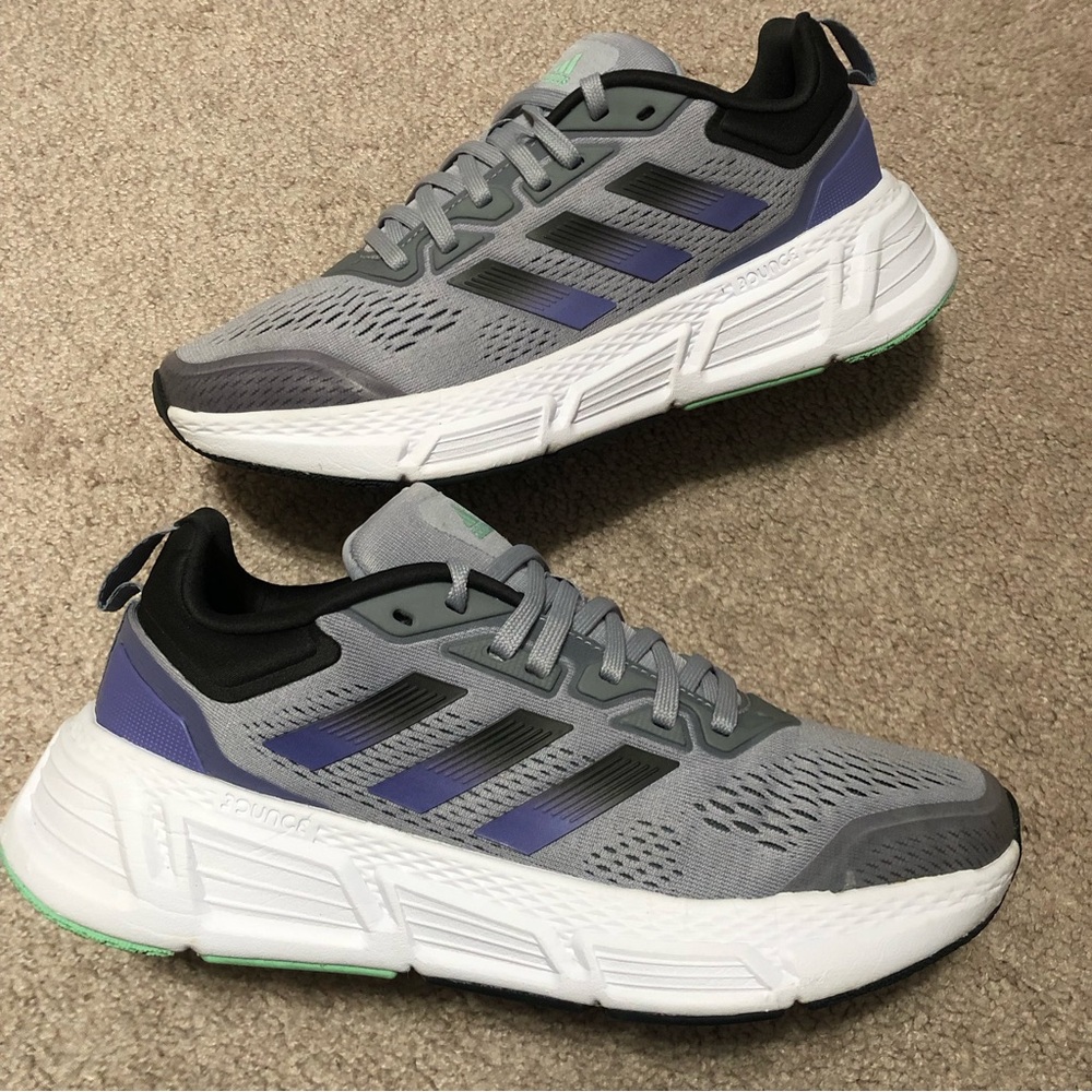 Adidas Questar Low Womens Running Shoes Grey Purple GZ0608 size 9